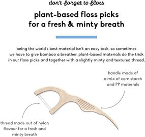 img 3 attached to 🌿 The Humble Co. Natural Dental Floss Picks (200 Count) - Vegan, Eco Friendly, Sustainable Plaque Remover for Oral Care with a Fresh Mint Feel - Zero Waste Dental Flossers