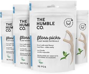 img 4 attached to 🌿 The Humble Co. Natural Dental Floss Picks (200 Count) - Vegan, Eco Friendly, Sustainable Plaque Remover for Oral Care with a Fresh Mint Feel - Zero Waste Dental Flossers