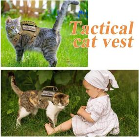 img 3 attached to Tactical Harness Walking Escape Adjustable Cats