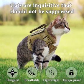 img 2 attached to Tactical Harness Walking Escape Adjustable Cats