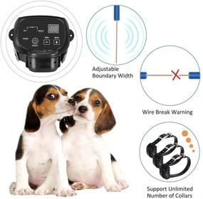 img 2 attached to 🐶 Covono Electric Dog Fence: Versatile 650 Ft Wire, IP66 Waterproof Collar for Reliable Pet Containment