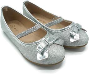 img 2 attached to Adorable Pipiolo Mary Jane Ballerina Flats: Perfect Girls' Shoes and Flats