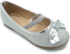 img 1 attached to Adorable Pipiolo Mary Jane Ballerina Flats: Perfect Girls' Shoes and Flats