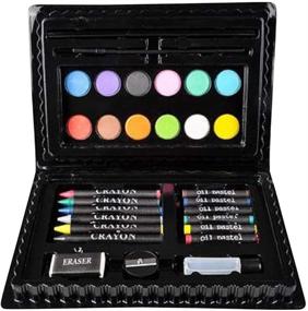 img 4 attached to 🎨 Kicko Deluxe Art Set - 30-Piece Assorted Art Supplies Kit - Perfect for Artists, Painters, Watercolor, Drawing, Sketching, Coloring, Crafts, Teachers, Amateurs, Professionals, and Beginners