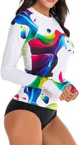 img 3 attached to Wetsuit Bathing Protection Swimsuit XXL Women's Clothing for Swimsuits & Cover Ups