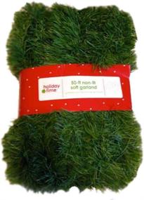 img 1 attached to 🎄 50ft Festive Non-Lit Green Holiday Soft Garland: Perfect for Captivating Decor