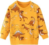 unionkk toddler cartoon t shirt dinosaur boys' clothing logo