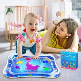 img 2 attached to ZMLM Baby Tummy-Time Water Mat: Interactive Inflatable Sensory Playmat for 3-9 Month Newborns - Fun Activity Toy Gift for Boys and Girls
