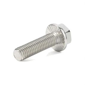 img 3 attached to 🔩 M6-1.0 x 20mm Flanged Hex Head Bolts, 25 PCS - Stainless Steel 18-8 (304), Plain Finish