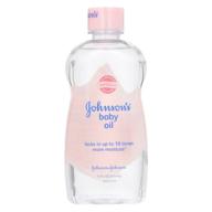 ultra-nourishing johnsons baby oil 14oz (2 pack) for soothing baby's delicate skin logo