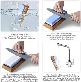 img 1 attached to Enhance Your Precision with the Whetstone Sharpening Sharpener: A Professional Waterstone Solution