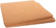 cork trivets square kitchen 7 inch: stylish & functional hot pad for countertops логотип