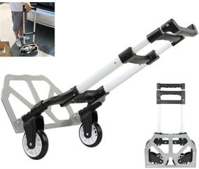 img 4 attached to 🧳 Collapsible Trolley Luggage with Aluminium Frame