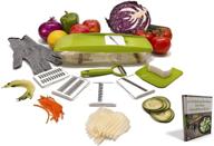 🔪 safest mandoline slicer - cut resistant glove included - vegetable cutter with 5 blades for julienne & crinkle cuts - food slicer for cheese and more логотип