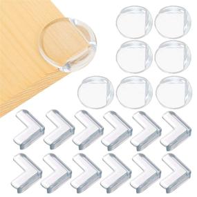 img 4 attached to 👶 24-Pack Clear Corner Protectors for Baby Safety - Furniture Edge Guards Bumper for Table Desk Shelf Bed Sharp Corner