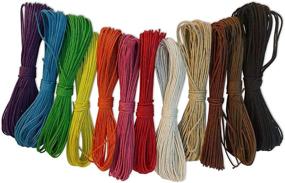 img 3 attached to 🎨 Beautiful Natural Hemp Colored String Variety Pack for Arts and Crafts - 12 Vibrant Colors, 32ft Per Color