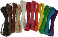 🎨 beautiful natural hemp colored string variety pack for arts and crafts - 12 vibrant colors, 32ft per color logo