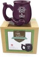 purple roast toast novelty coffee logo