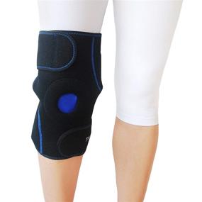 img 2 attached to 🦵 TheraPAQ Knee Ice Pack - Reusable Hot & Cold Compression Sleeve for Bursitis, Meniscus Tear, Rheumatoid Arthritis, Sprains & Swelling Relief