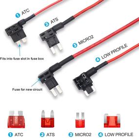 img 3 attached to 🚘 Recoil FTK12: 12V Car Add-a-Circuit Fuse Tap Adapter Kits - 12 Pack with 24pcs 5A & 10A Fuses
