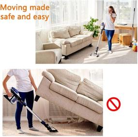 img 2 attached to 🪑 Furniture Sliders FLERISE - Reusable Felt Movers for Carpet and Hardwood Floors - Square Furniture Sliders Pads - 8 Pack (4" Carpet Slider Pads)