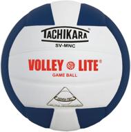 🏐 tachikara svmnc volley lite volleyball: stylish black/white design for optimal performance логотип