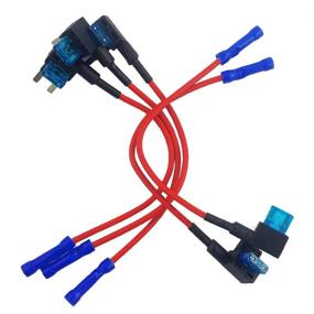 img 3 attached to 🚗 JABINCO 5-пакетный автомобильный адаптер для предохранителя с обрывом цепи 12V Мини ATM APM держатель лезвия предохранителя