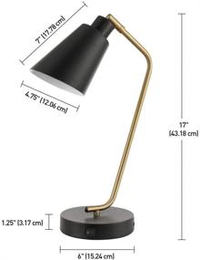 img 1 attached to 💡 Enhance Your Workspace with the Globe Electric 52095 Belmont Desk Lamp in Sleek Black