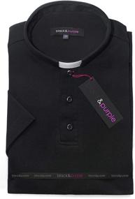 img 3 attached to 👔 Classic Clergy Shirt: Short Sleeve Black - Ideal for Comfortable and Elegant Attire