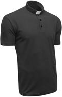 👔 classic clergy shirt: short sleeve black - ideal for comfortable and elegant attire logo