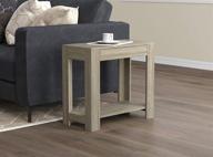 safdie & co. dark taupe end table with drawer - classy brown accent table logo