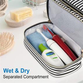 img 2 attached to Hanging Toiletry Bag for Men & Women by WDLHQC: Water-Resistant Travel Organizer with Hook for Full-Sized Toiletries, Makeup, and Cosmetics