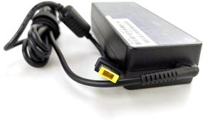 img 3 attached to Lenovo 90W Slim Tip AC Power Adapter Charger (Power Supply) with 3-Prong Power Cord for ThinkPad Yoga 260 370, T470 T450s T460s T440s T450 E570 X1 Carbon, X1 Yoga 3rd Gen