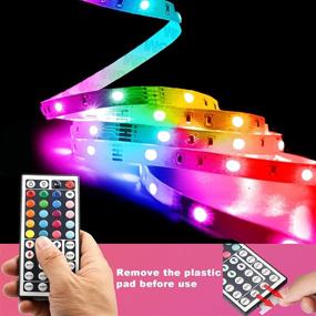 img 2 attached to Vibrant 100ft Phopollo LED Strip Lights for Bedroom, Kitchen, Home Decor - 5050 LEDs