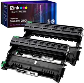 img 4 attached to 🖨️ E-Z Ink (TM) Compatible Brother DR420 Drum Unit Replacement for HL-2270DW HL-2280DW HL-2230 HL-2240 MFC-7360N MFC-7860DW DCP-7065DN Intellifax 2840 Printer (Black, High Yield, 2 Pack)