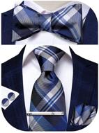 👔 upscale paisley necktie, bowtie, and cufflink set - hi tie collection logo