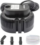 🏊 lnicez above ground pool cover pump - submersible sump pump, efficient swimming water removal pumps, drainage hose &amp; 25 feet extra long power cord included, 850 gph for in ground pools, 3 adapters logo