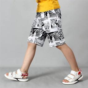 img 3 attached to 🩳 Rolanko Boys Shorts Terry: Stylish & Comfy Summer Clothes for Casual Playwear & Beach Fun - Ages 4-14