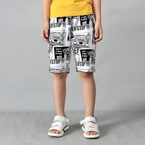 img 2 attached to 🩳 Rolanko Boys Shorts Terry: Stylish & Comfy Summer Clothes for Casual Playwear & Beach Fun - Ages 4-14