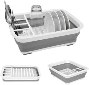 img 4 attached to 🧼 Premium Collapsible Dish Drying Rack - Convenient Portable Dish Drainer for Kitchen, RV Campers, and More