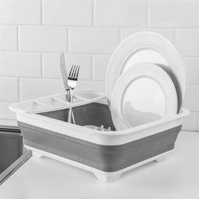 img 3 attached to 🧼 Premium Collapsible Dish Drying Rack - Convenient Portable Dish Drainer for Kitchen, RV Campers, and More