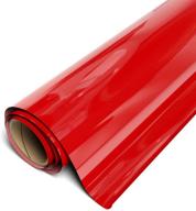 🔴 red siser easyweed htv 11.8" x 3ft roll: iron-on heat transfer vinyl logo