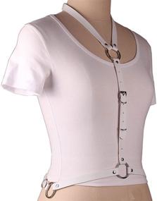 img 2 attached to Punk Sexy Harness Body Chain Suspenders: Wyenliz Women's Adjustable Waist Belts