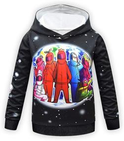 img 4 attached to 👧 Jimdan Girls Zip Up Hoodie Jacket: Cute Cartoon Children's Coat for Stylish Outwear