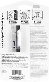 img 1 attached to 🖼️ HIGH & MIGHTY 515300 Picture Hanger Set: Tool-Free Dry Wall Art Hangers for Artwork, Photos & Mirrors. Holds up to 20lbs. 2 Pack, Steel.