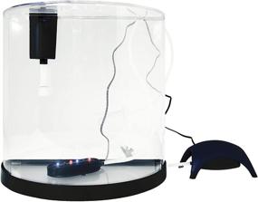 img 2 attached to 🐠 Tetra ColorFusion Starter Aquarium Kit 3 Gallons: Half-Moon Shape with Bubbler and Color-Changing Light Disc - Ideal for Vibrant Fish and Stunning Décor