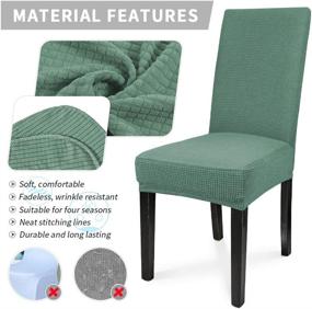 img 3 attached to Slipcover Removable Protector Sea Green: Durable and Stylish Furniture Shield