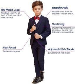 img 3 attached to 👔 ELPA Wedding Boys' Clothing – Formal Attire for Children