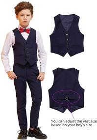 img 2 attached to 👔 ELPA Wedding Boys' Clothing – Formal Attire for Children