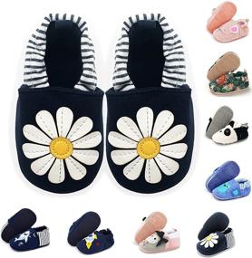 img 4 attached to BENHERO Cartoon Slipper Moccasins Toddler Boys' Shoes and Slippers